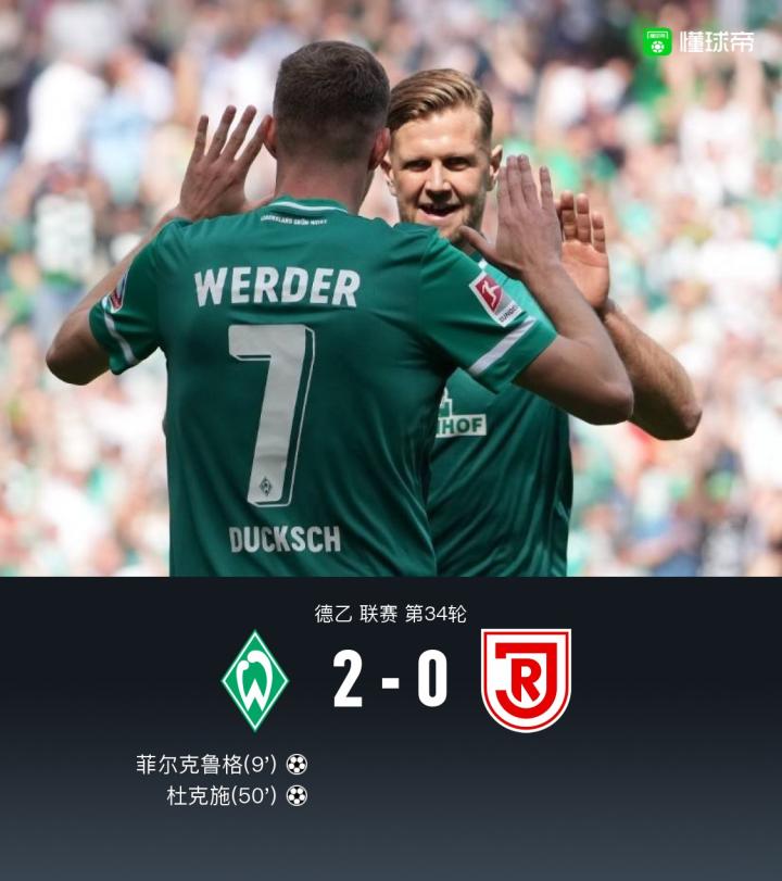 关于雷根斯堡VS云达不莱梅，谁能笑到最后？的信息